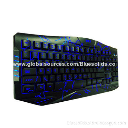 OEM, New Hot-selling, Luminous Keyboards with USB Wired Port, LED Light